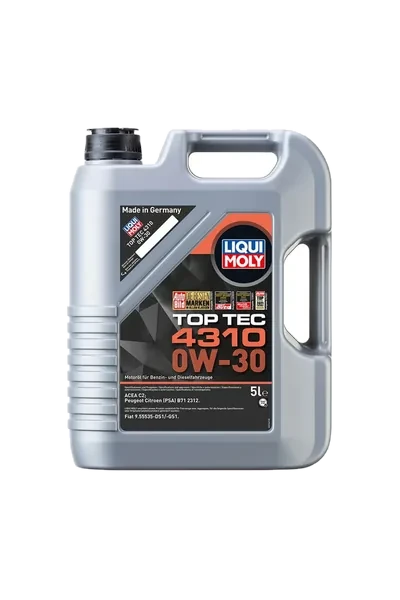 Liqui Moly 0W-30 Motor Yağı Tam Sentetik TOP TEC 4310 5 L
