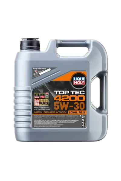 Liqui Moly 5W-30 Motor Yağı Tam Sentetik TOP TEC 4200 4 L