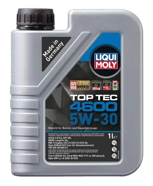 Liqui Moly 5W-30 Motor Yağı Tam Sentetik TOP TEC 4600 1 L