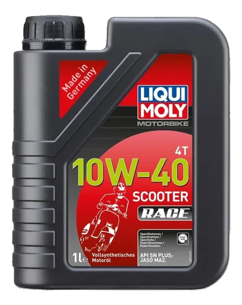Liqui Moly JASO MA2 onaylı scooter 10W-40 motor yağı