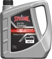 SPEEDOL 50/50 Prediluted Organic Antifreeze (-40 ˚F) Coolant
